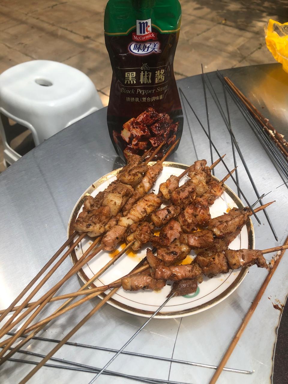 黑椒烤串的做法