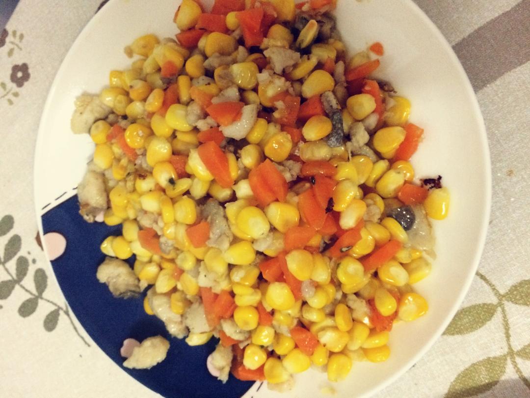 当龙利鱼（或巴沙鱼）遇到玉米【妞的食记】