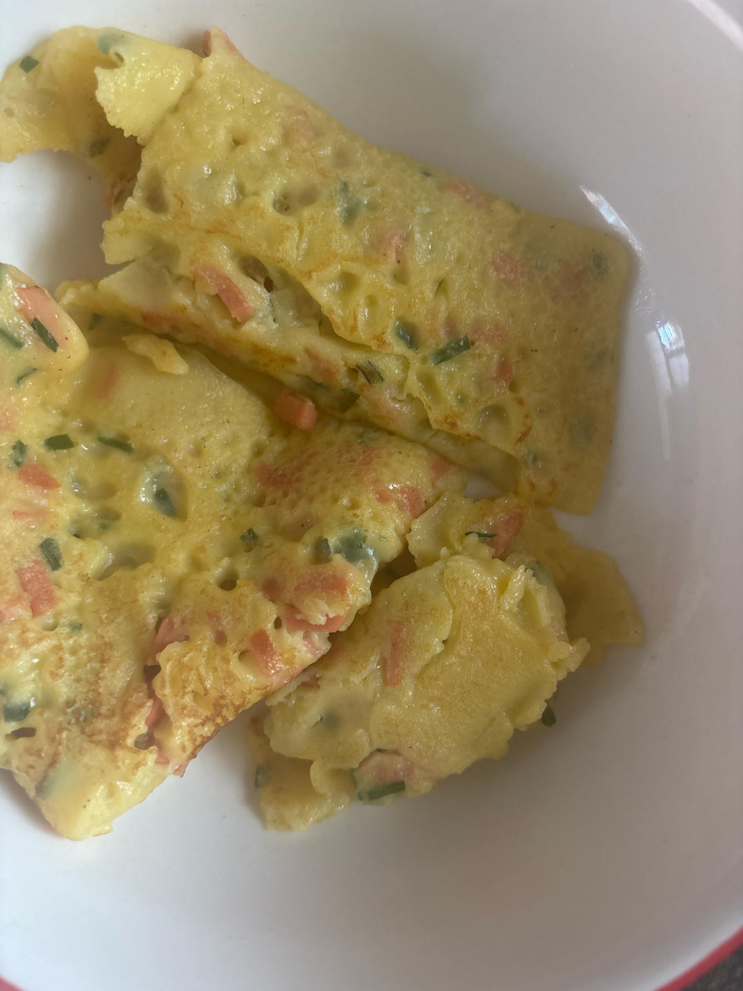 韭菜鸡蛋摊饼