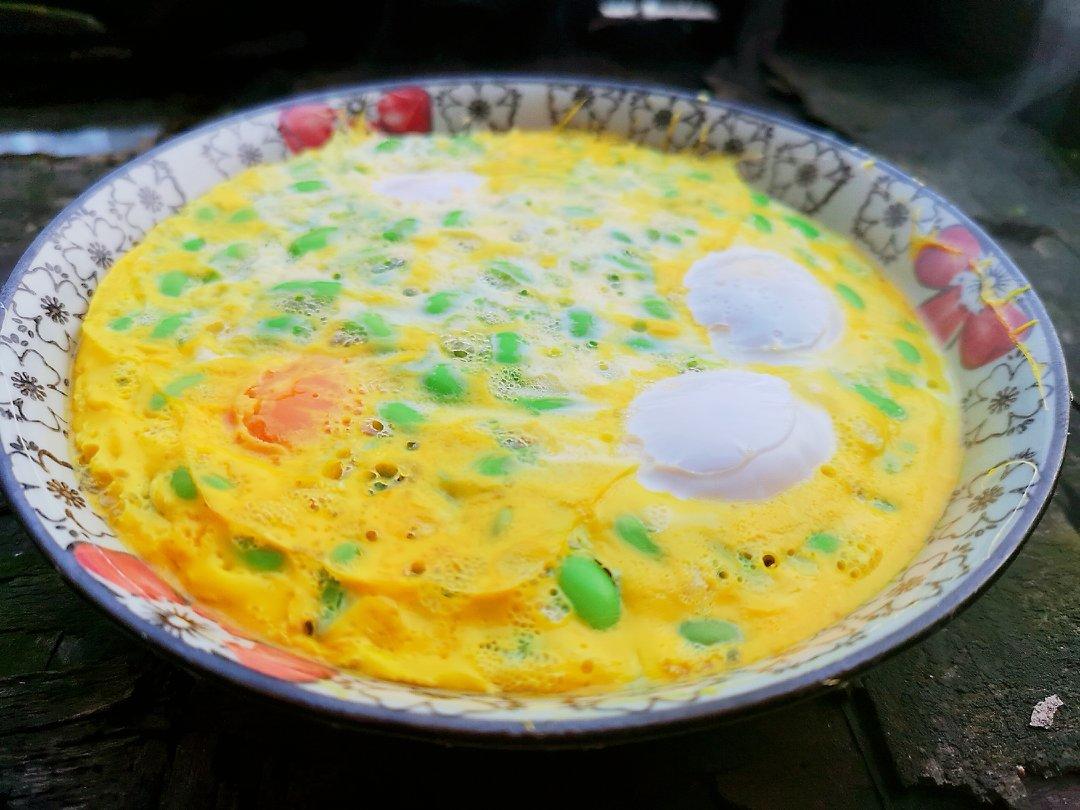 咸鸭蛋蒸毛豆