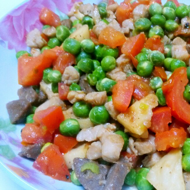 老少皆宜的火腿豌豆