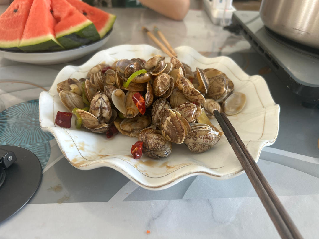 爆炒花甲