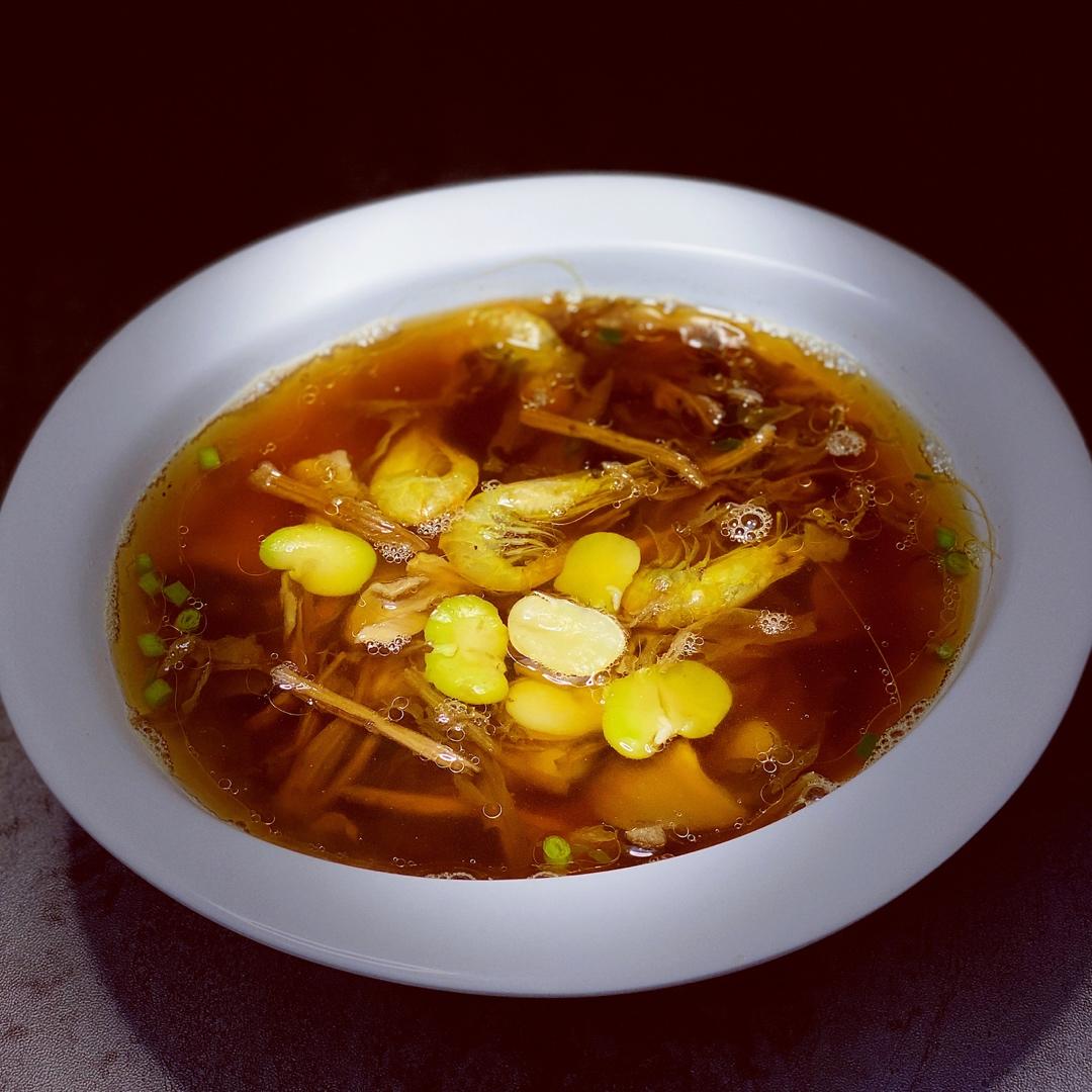 鹏妈在奔跑做的绍式梅干菜汤笋干蔬菜汤