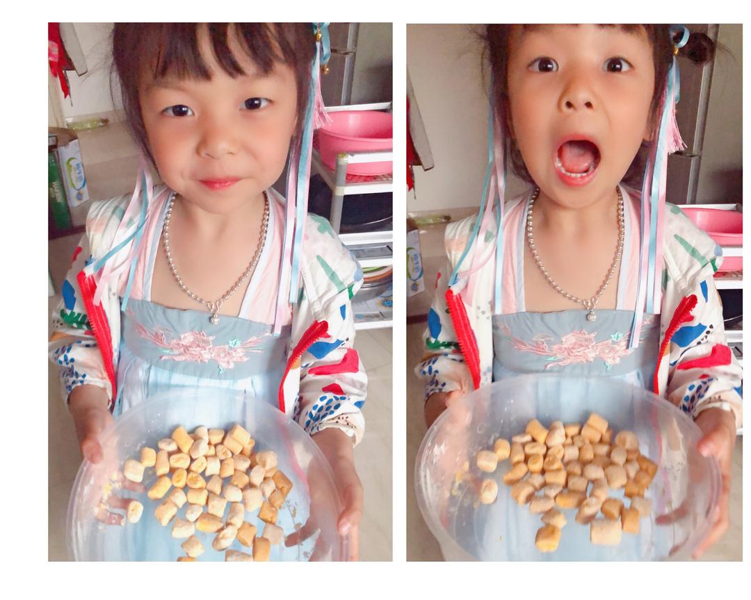 宝宝爱吃的老南瓜芋圆（面包机翻炒）的做法