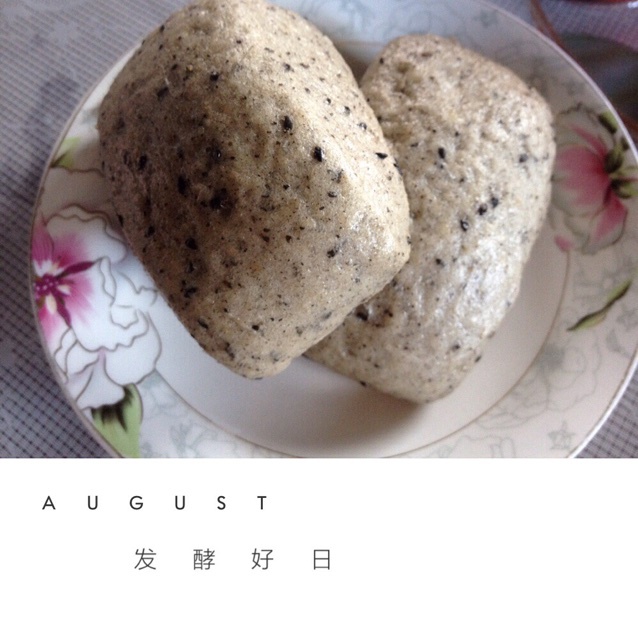 黑芝麻豆渣馒头