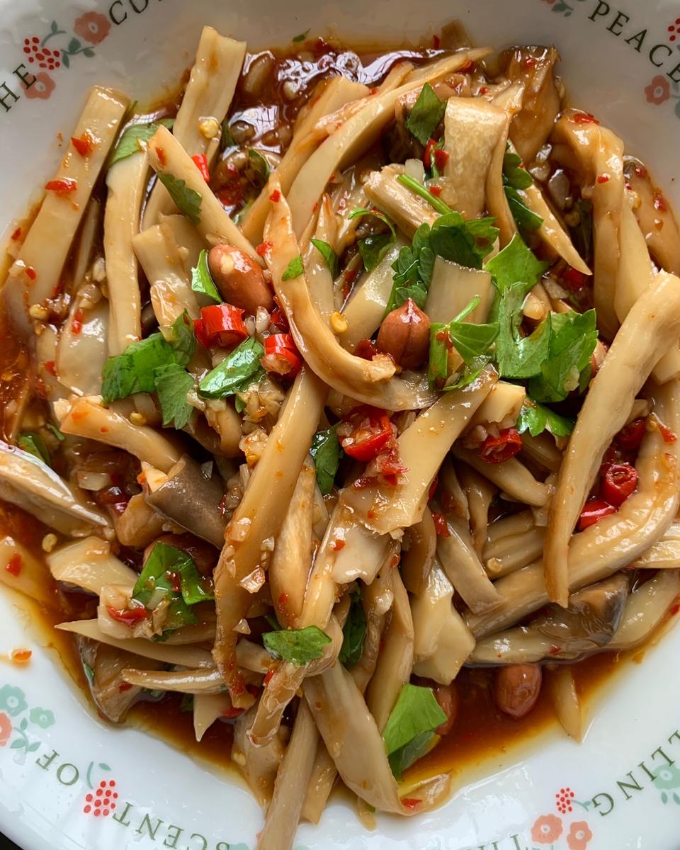 惊艳又开胃：凉拌手撕杏鲍菇（鸡腿菇）