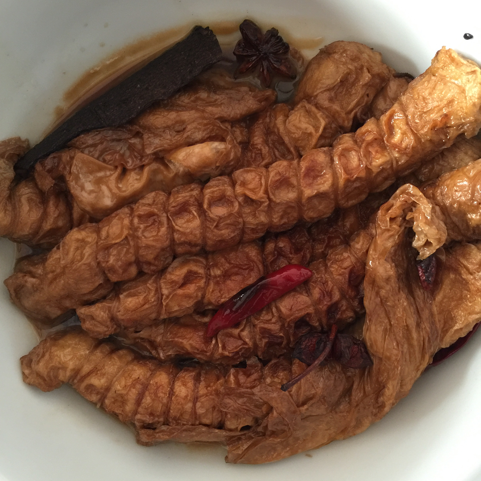 挑剔的密斯伪素做的五香素肠