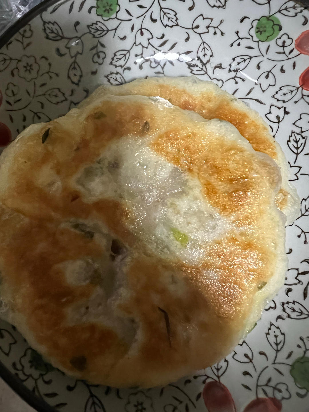 香葱榨菜肉饼（烫面发面）