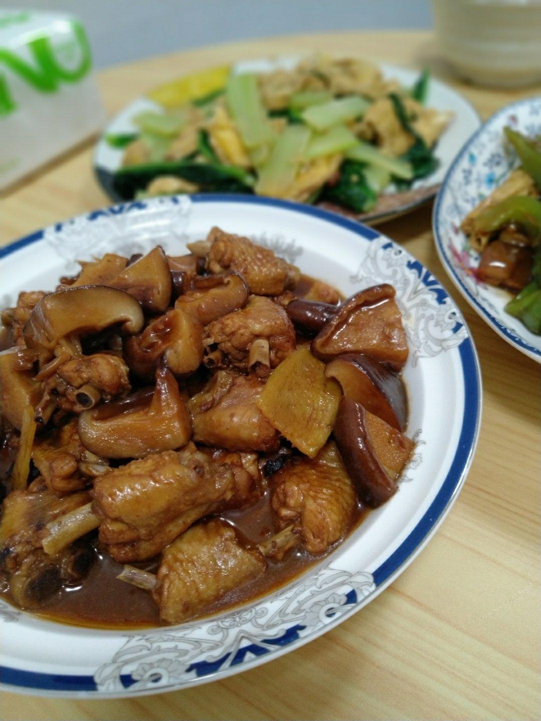 蚝油香菇鸡翅