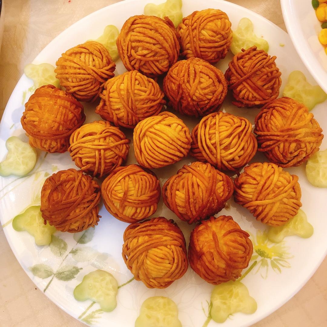 金丝蛋球--宴客菜