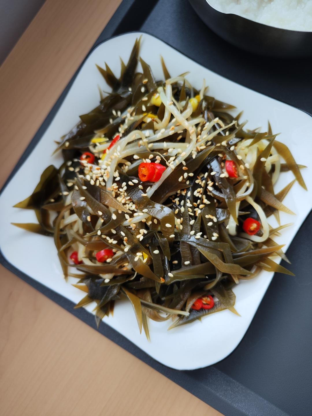 海带拌豆芽｜好吃又掉秤