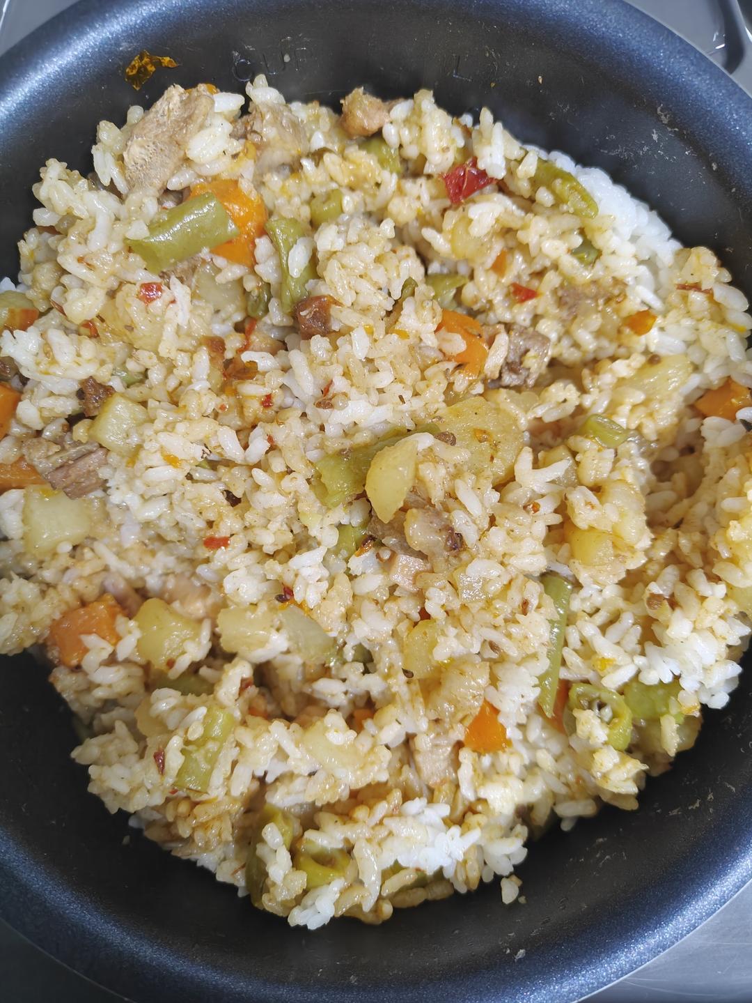 豆角干饭