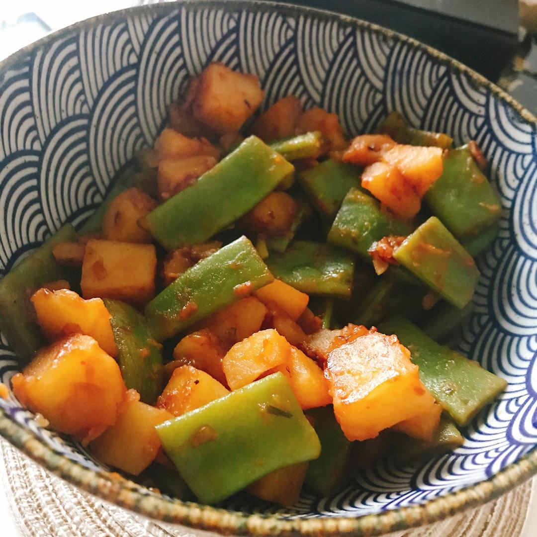土豆炖豆角