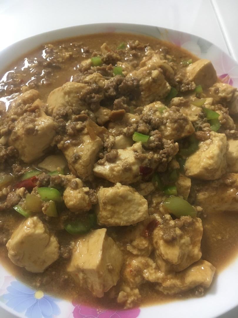 家常红烧肉末豆腐