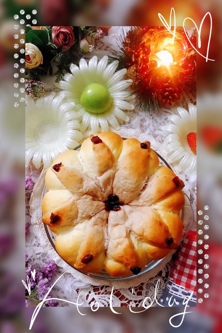 🌺蔓越莓花冠软面包🥯