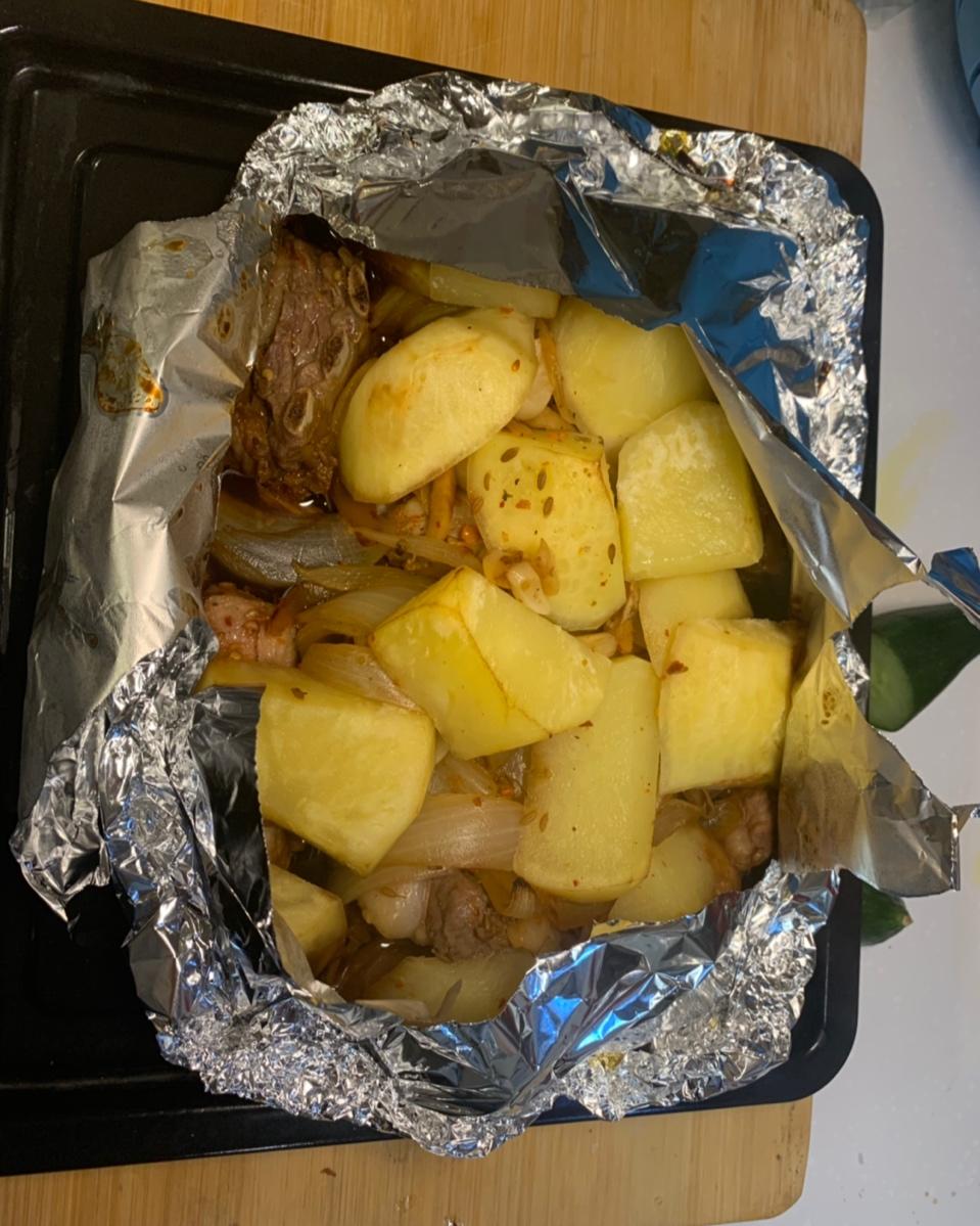 家庭烤箱烤羊排