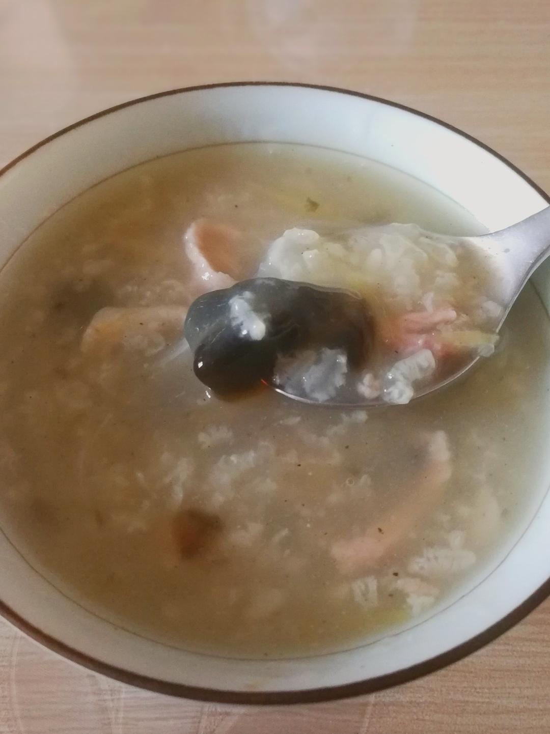 皮蛋瘦肉粥 Pidan & Pork Rice Soup