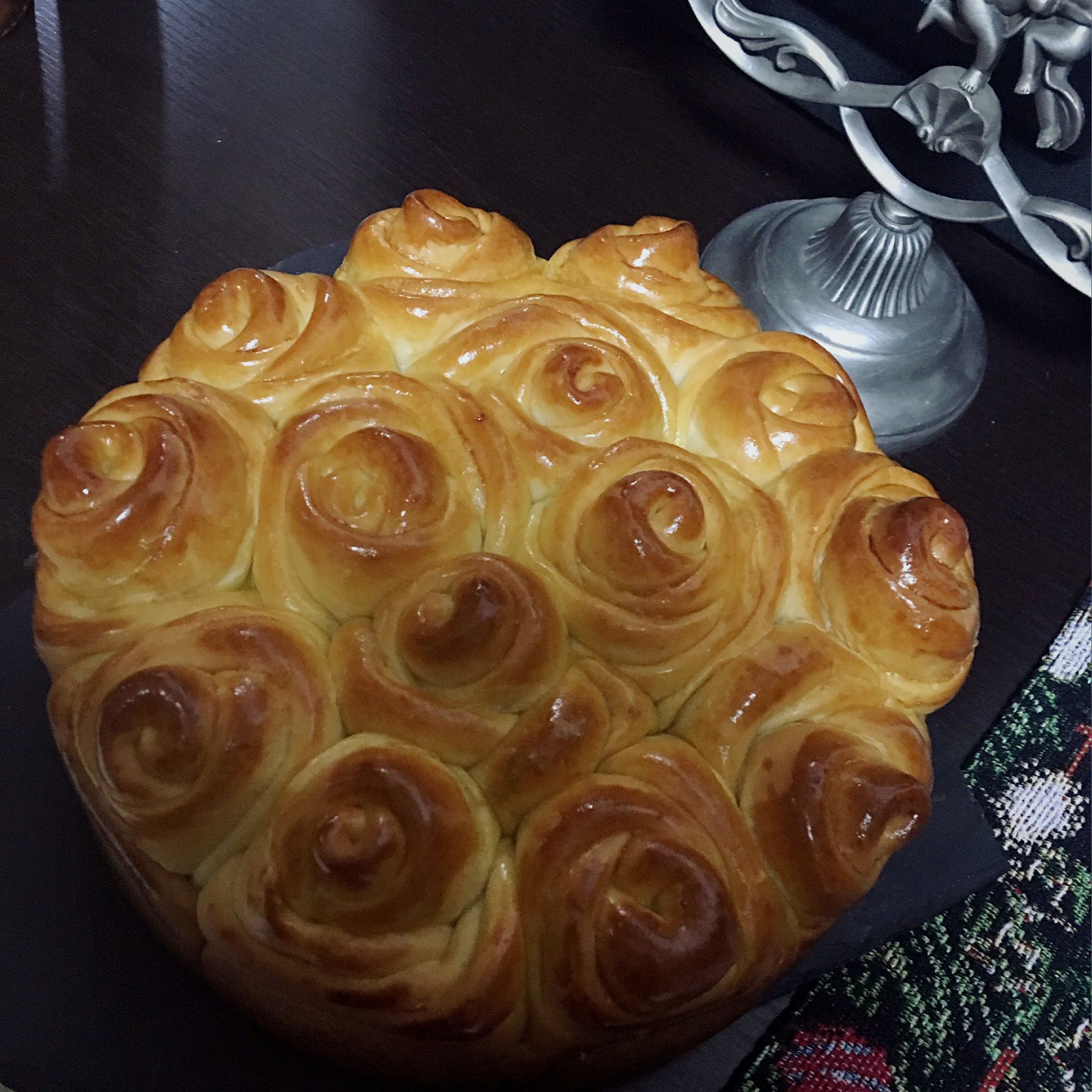 玫瑰花面包