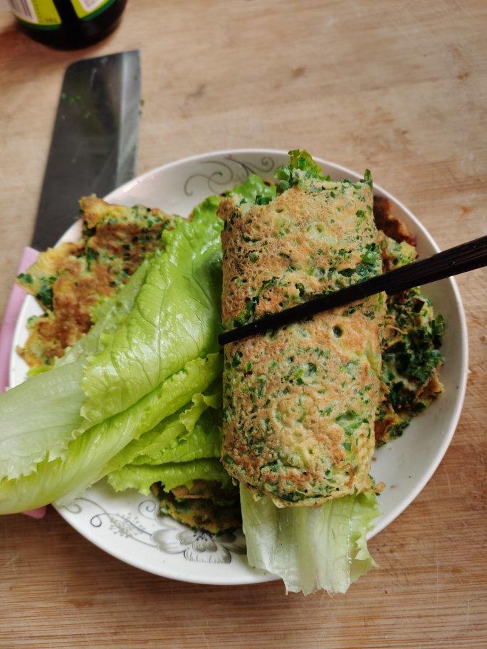 创意减脂餐：韭菜鸡蛋饼
