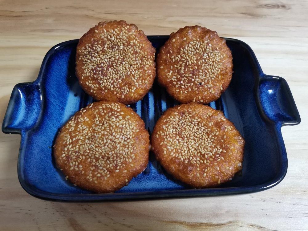 雪花南瓜饼