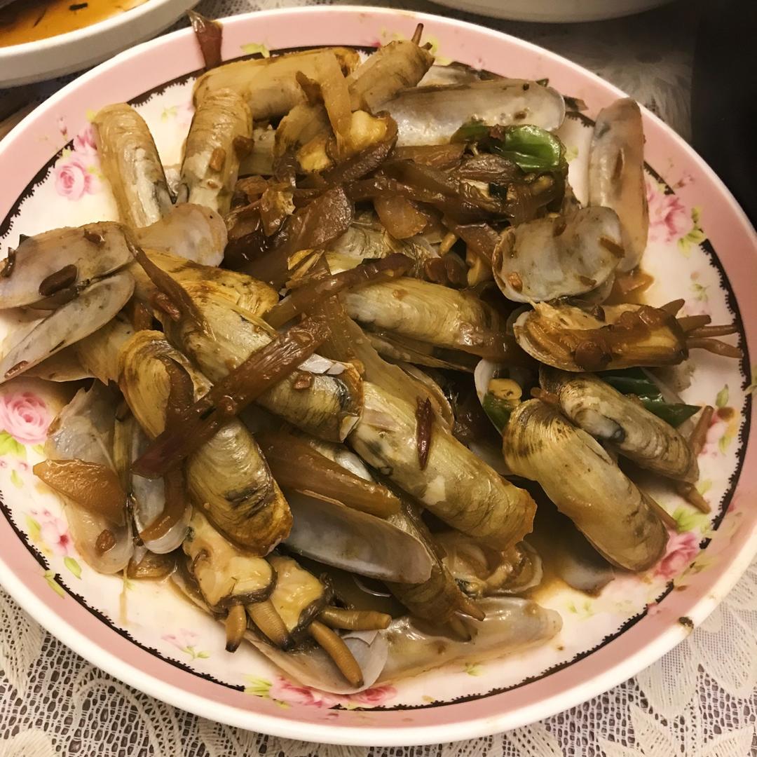 爆炒蛏子