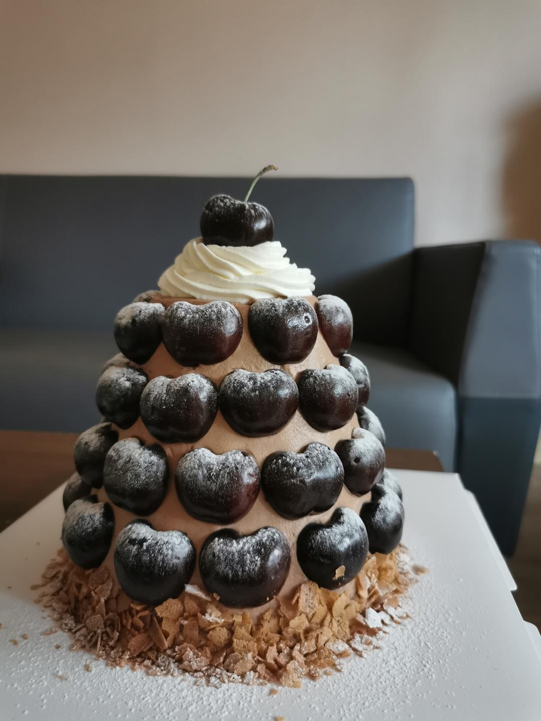 花环巧克力奶油蛋糕|黑森林口味—2019圣诞节