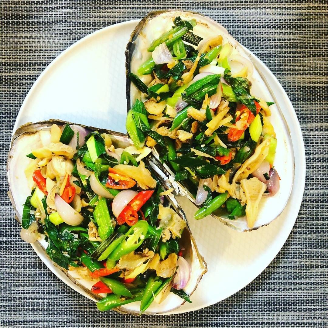 小炒河蚌肉