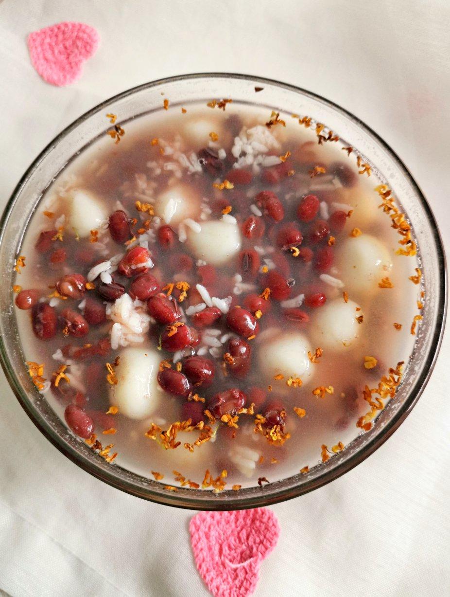 蜜豆桂花酒酿元宵