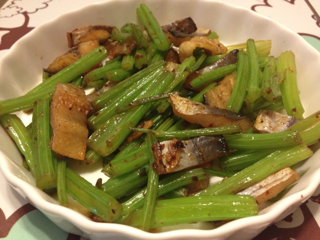 芹菜炒鳗鲞
