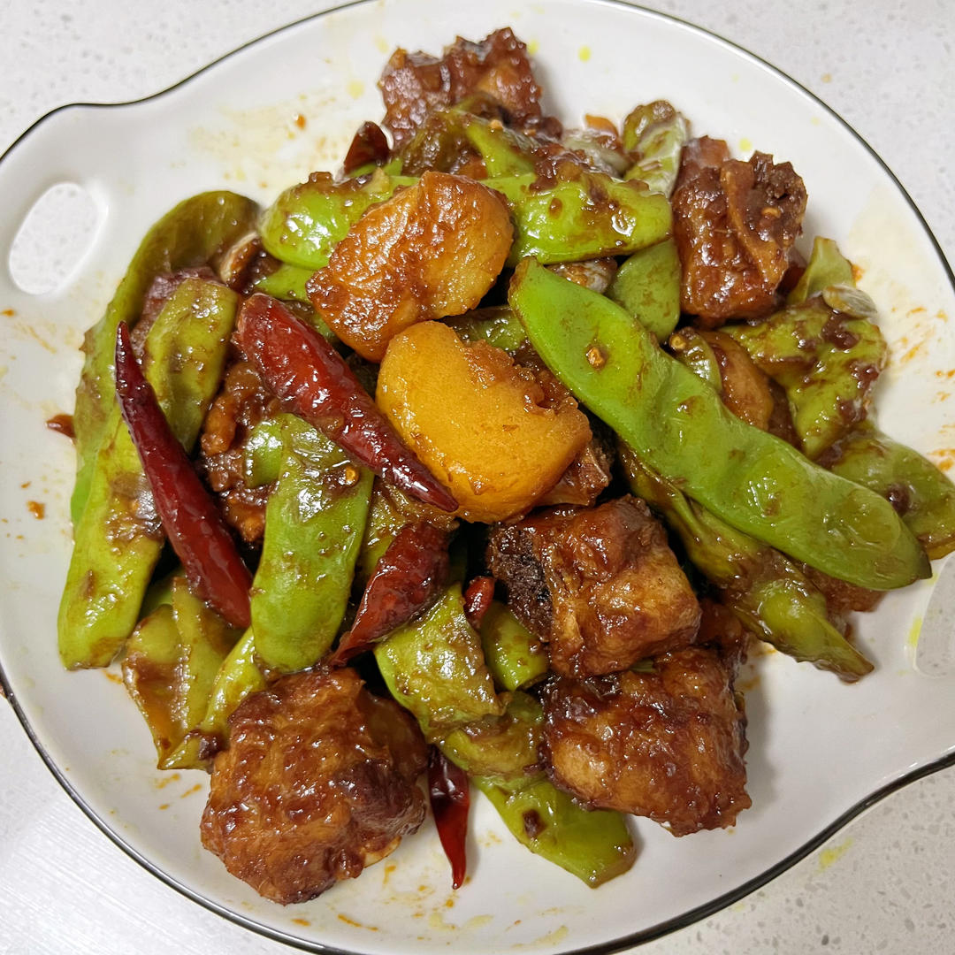 油豆角土豆炖排骨