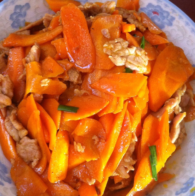 胡萝卜炒肉