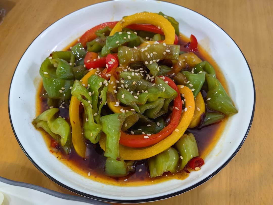 超级快手菜—糖醋柿子椒