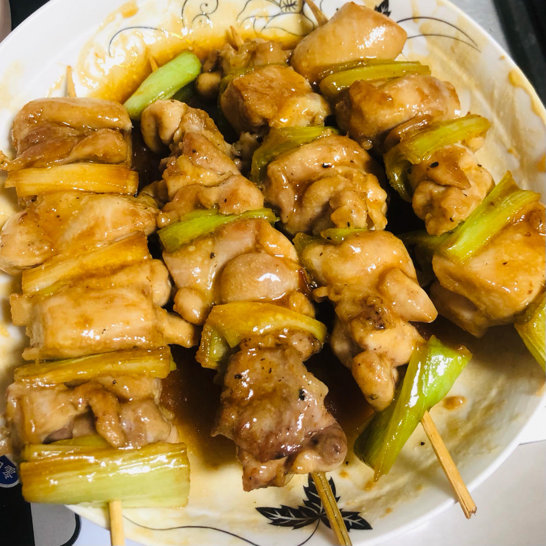 日剧里居酒屋必点菜，在家里做超级简单~和风鸡肉串
