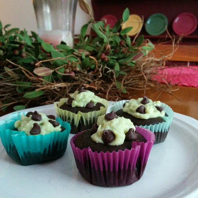 牛油果巧克力纸杯蛋糕（Avocado and Chocolate　Cupcakes)