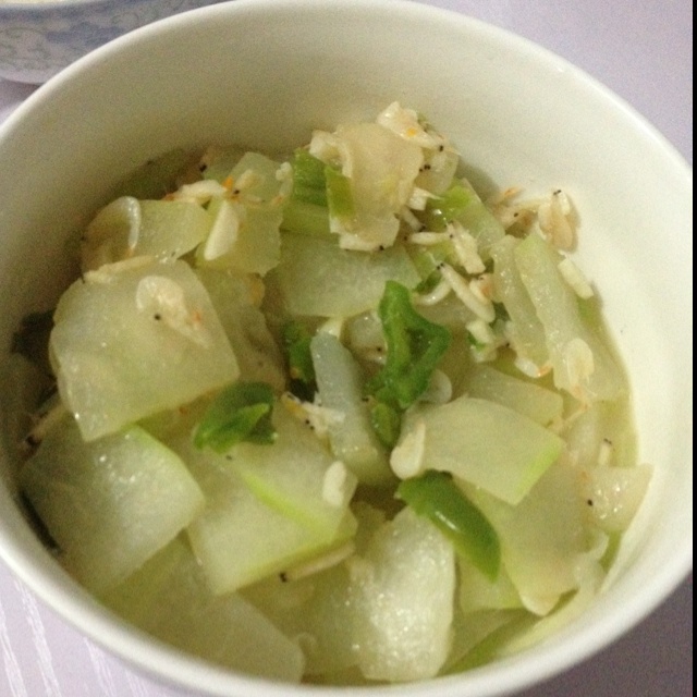 清炒冬瓜虾皮