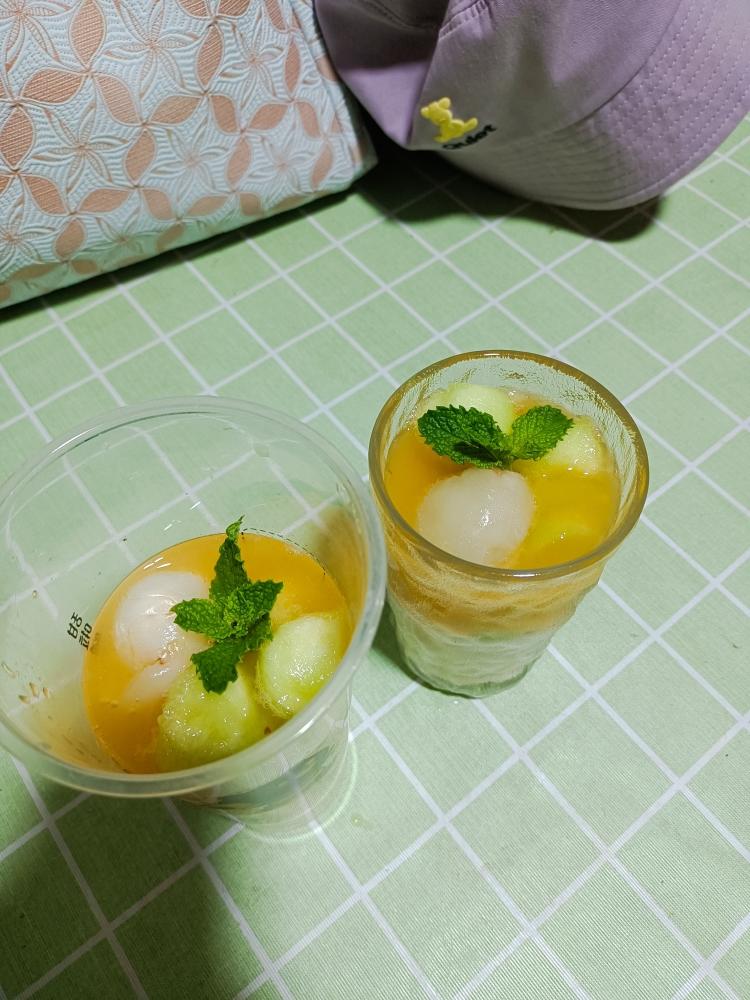 端午青荔薄荷优格气泡水的做法 步骤2