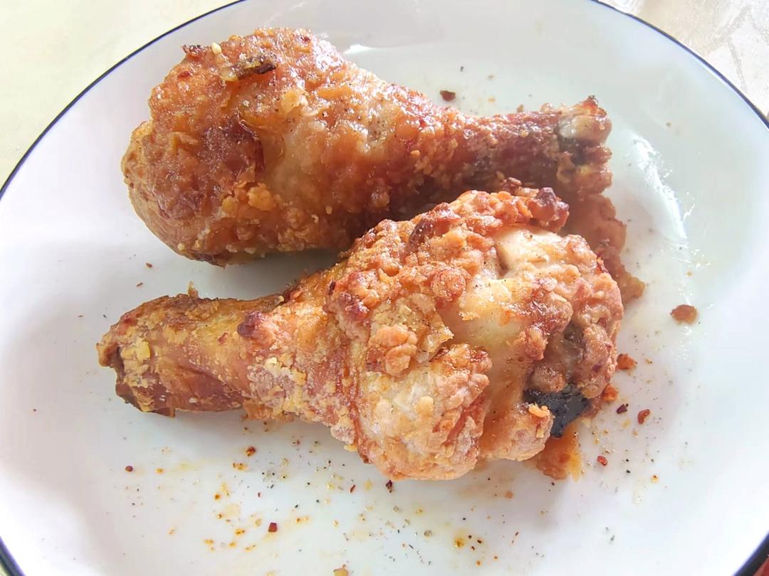 黄金脆皮炸鸡腿（空气炸锅版）“咔吃～唔～”