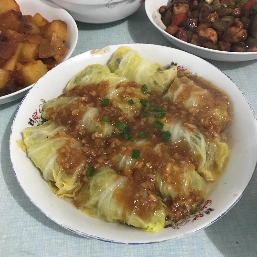 肉酿白菜卷
