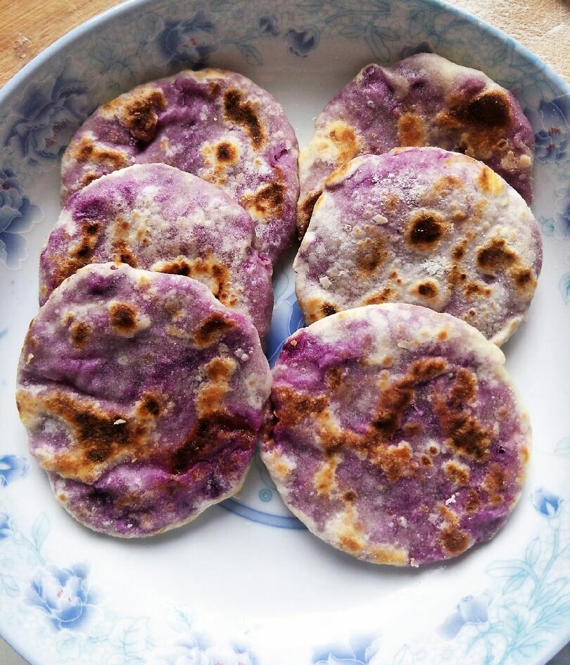低脂美味紫薯饼的做法