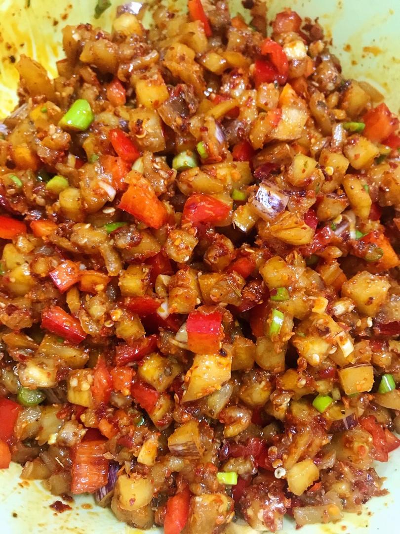 尖椒茄子馅饼