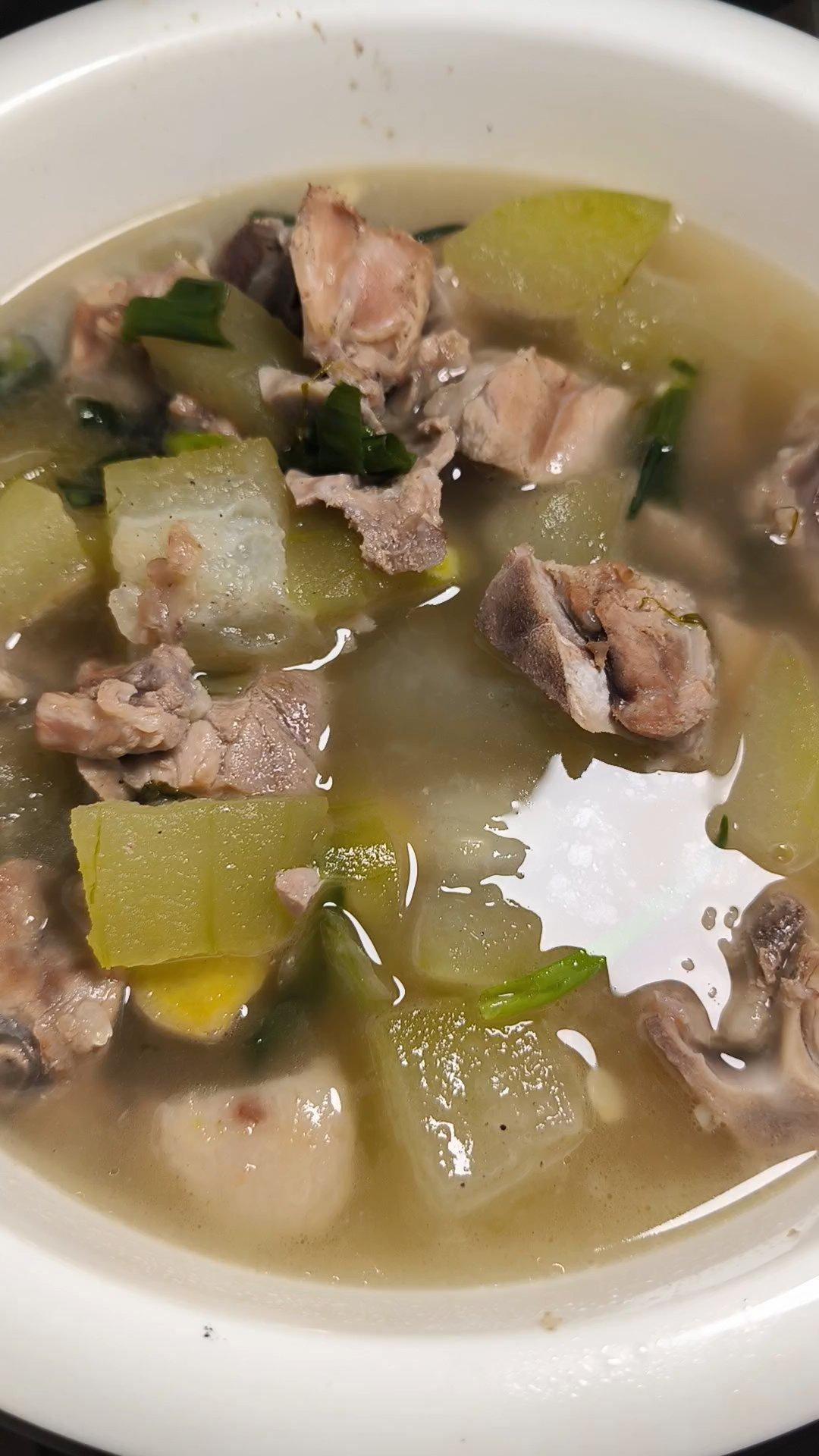 冬瓜排骨汤，夏天的味道