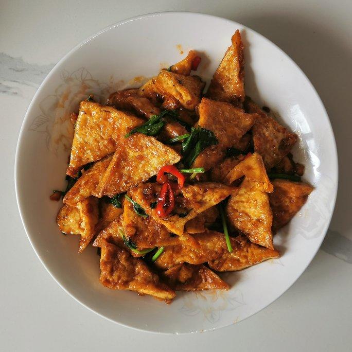 焖煎豆腐