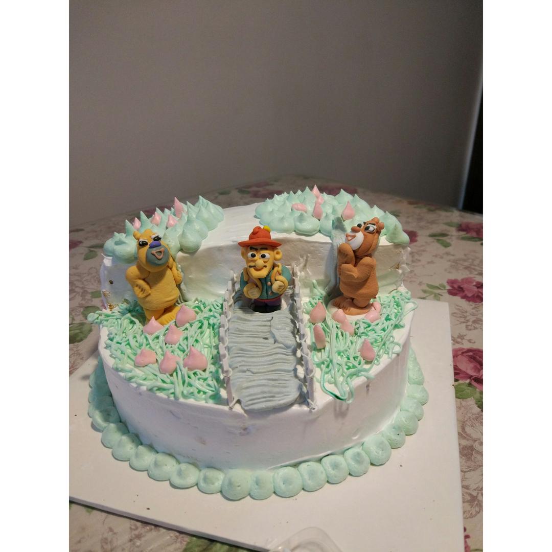 情景蛋糕（熊出没情景蛋糕）