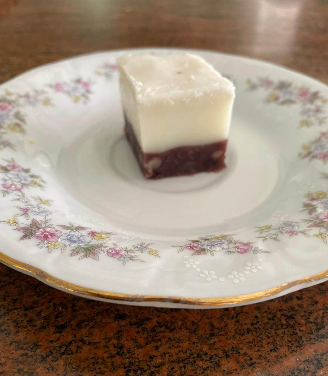 牛奶椰汁红豆糕