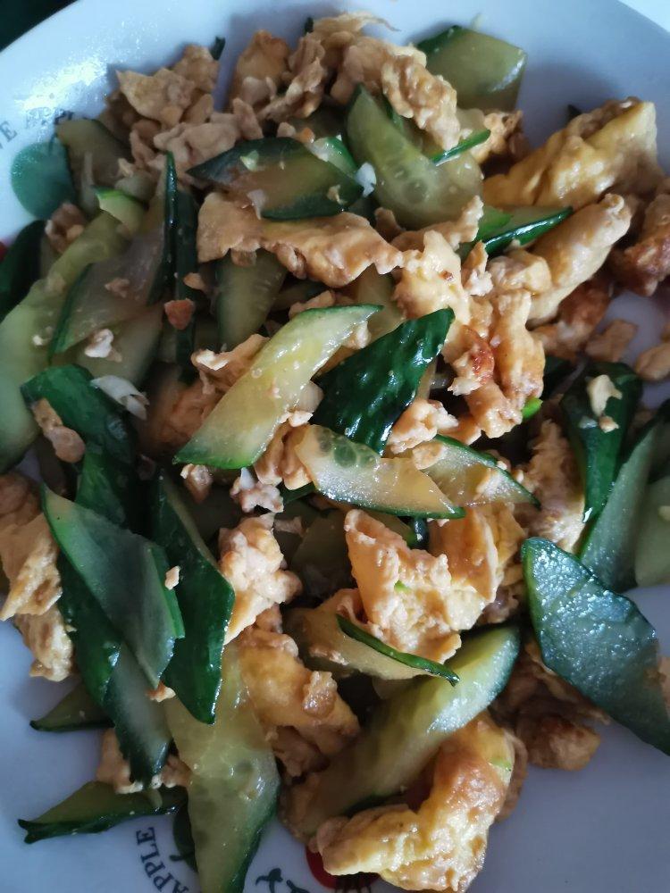 黄瓜炒鸡蛋