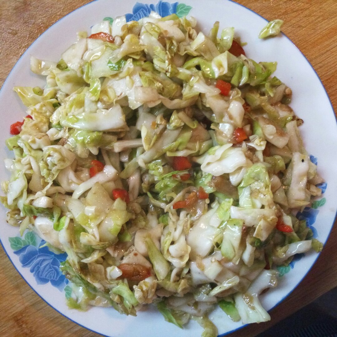 干炒醋溜包菜丝