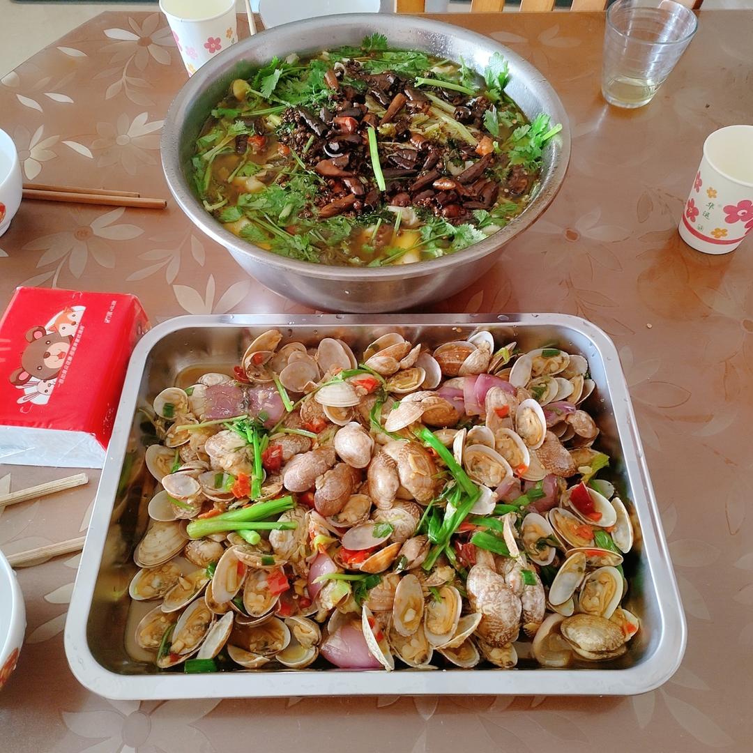 香辣炒花甲