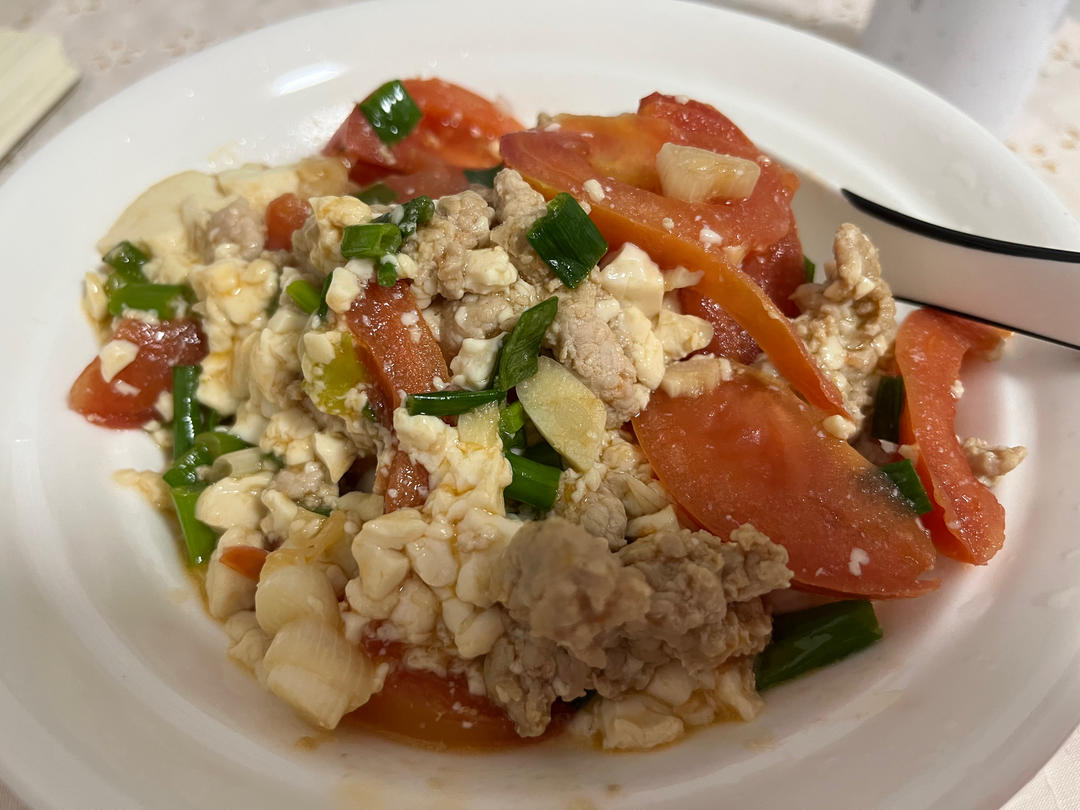 肉末番茄豆腐