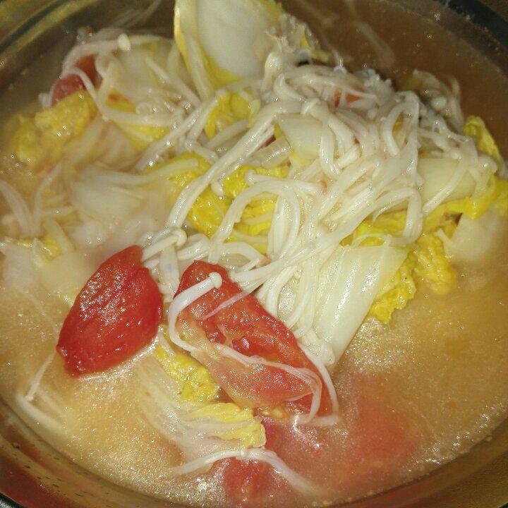 金针菇白菜番茄汤的全部作品