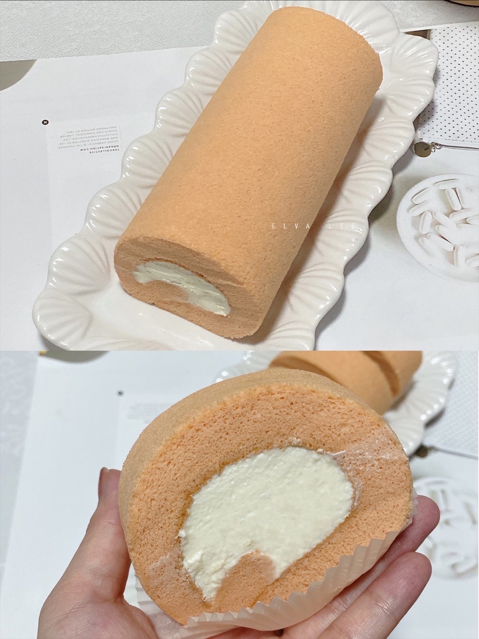 红丝绒浅粉色🔥毛巾面蛋糕卷的做法